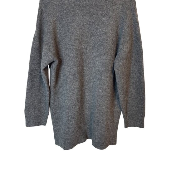 ZARA Small Gray Wool Blend High Neck Sweater - Picture 9 of 15